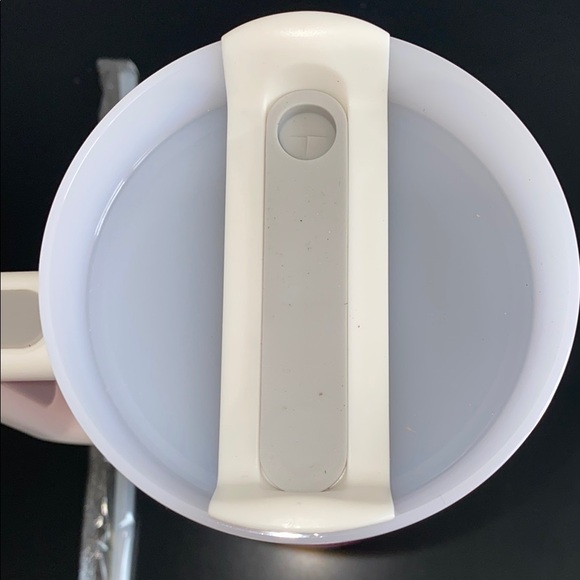 Dunkin Pink and Orange Insulated Travel Mug with Handle - Picture 6 of 7